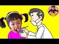 いずちゃんの2歳健康診断♪　むしばはあるかな？　歯医者さんごっこで遊ぶよ！　魔法戦士マジマジョピュアーズ！　はみがき　るんるんママ
