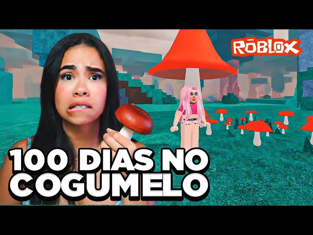 SOBREVIVI 100 DIAS NO COGUMELO NO NOVO BIOMA EM 99 NOITES NA FLORESTA