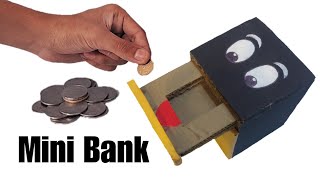 [ DIY ] Mini Coin Bank With Cardboard || Cool Piggy Banks || DIY QARDBOARDI ||