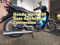 Honda Wave 100 rear discbrake conversion