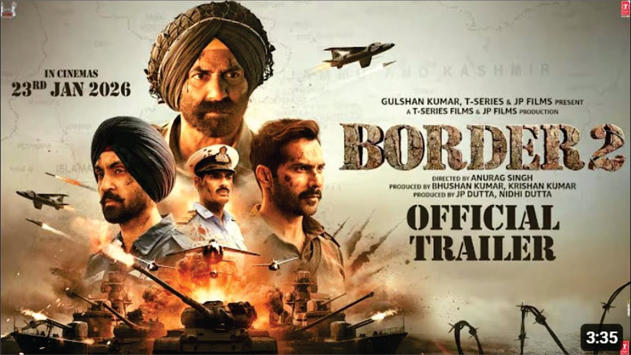 BORDER 2 (Trailer) | Sunny Deol | Varun Dhawan | Diljit Dosanjh | Ahaan Shetty | JP Dutta |Bhushan K