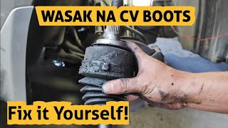 Lagutok pag Lumiliko Wag pabayaan | CV boots replacement Paano Gawin.