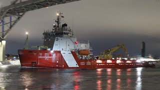 CCGS Vincent Massey Sailing on the St. Clair River In Port Huron, MI (1-4-2026)