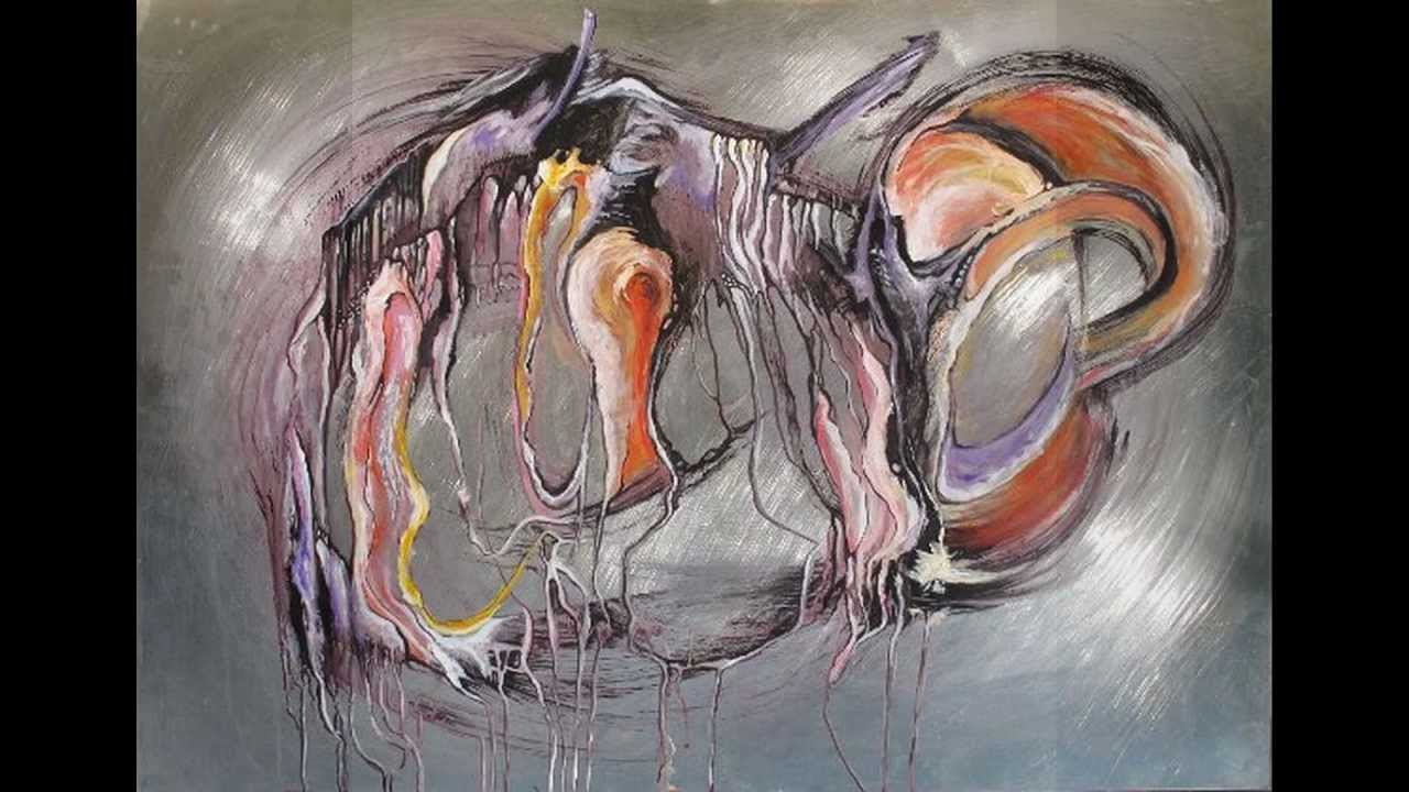 peintures abstraites sur alu de Céline Cailleux YouTube