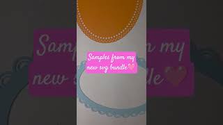 Decorative shapes and frames svg bundle designs for Cricut paper crafts, scrapbooking & card making