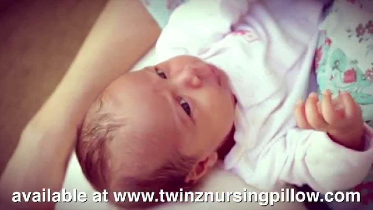 Twin Z Nursing Pillow with Ava Maya Maiti and Adriana Maria Maiti Breastfeeding Moms need this.