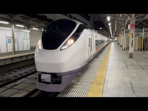 【MH有り！】E657系K6編成がミュージックホーンを鳴らして特急ときわ77号として上野駅を発車するシーン！（2021.9.1）