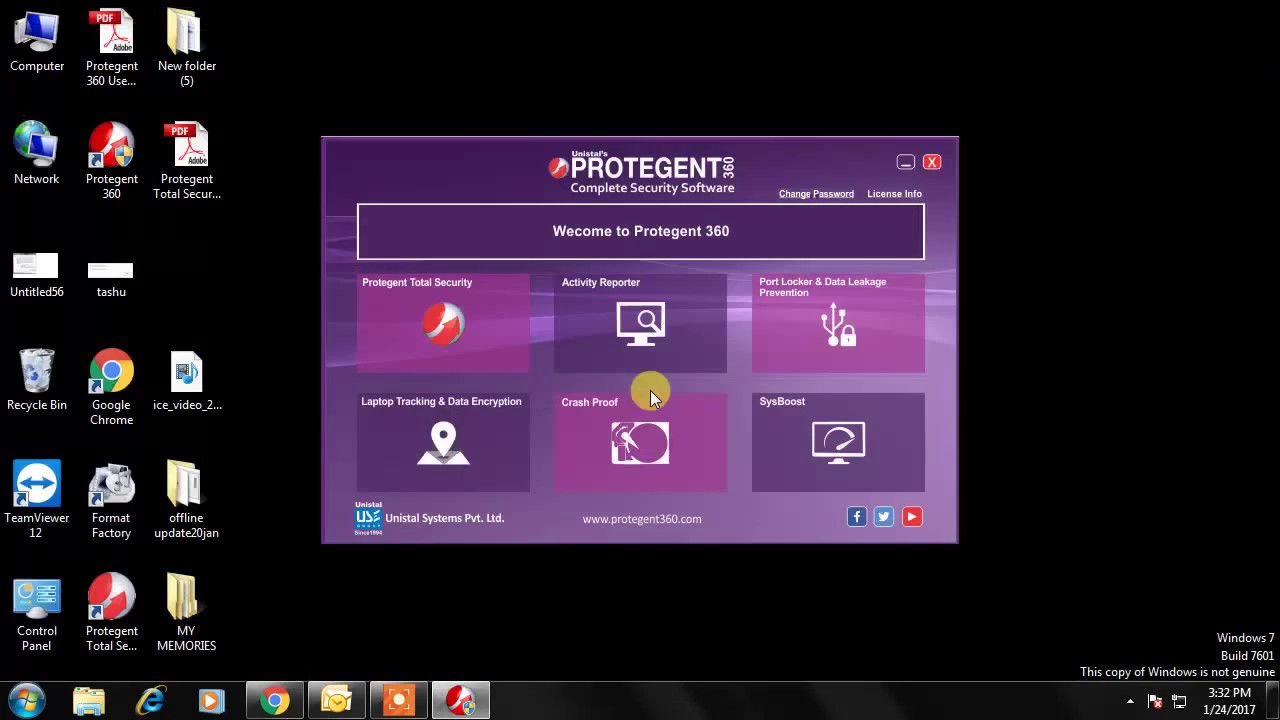 Protegent Total Security Antivirus Software with Data Recovery