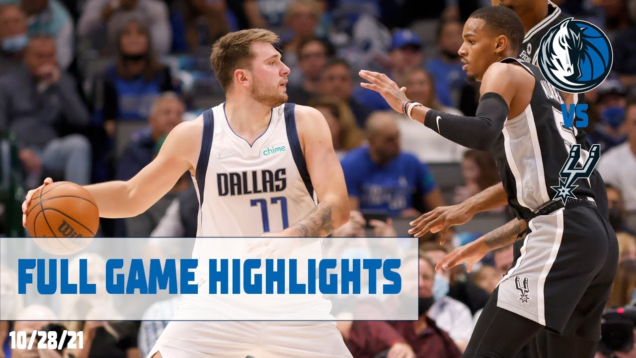 Luka Doncic (25 points) Highlights vs. San Antonio Spurs - YouTube