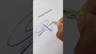 P.Mandal Signature | Signature Style #signature @Satish.Calligraphy