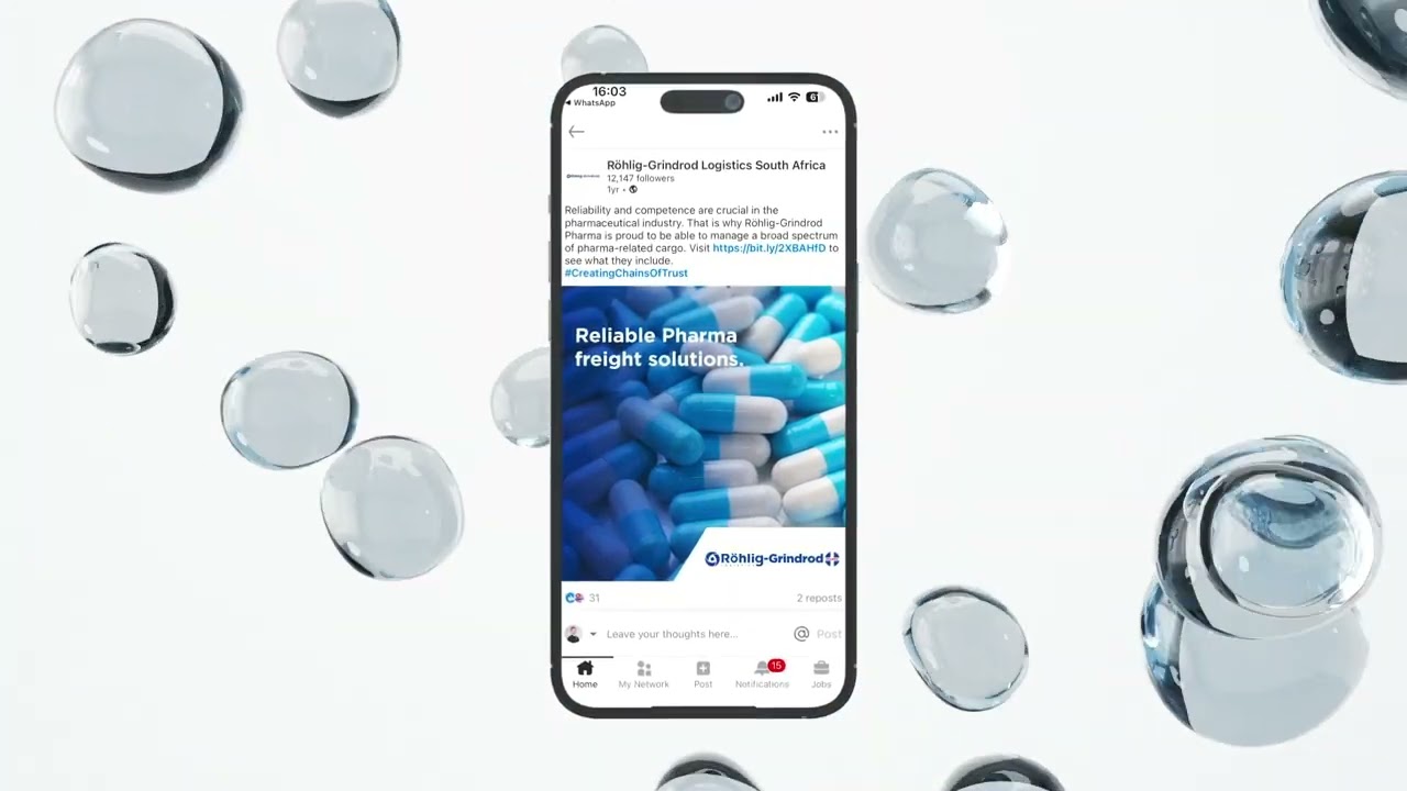 Röhlig-Grindrod Logistics South Africa: Pharma