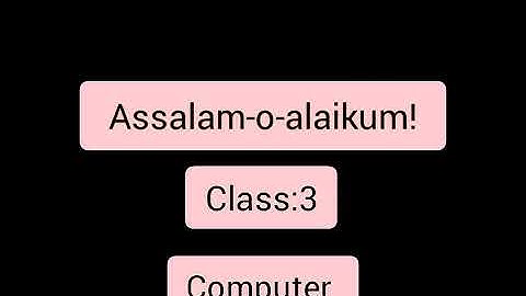 Class 3 : Computer : Chapter # 2 : Input & Output Devices : Q # 4+5