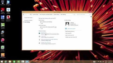 Set up Parental Controls on Windows 8