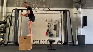 Seated to box Jump demonstration