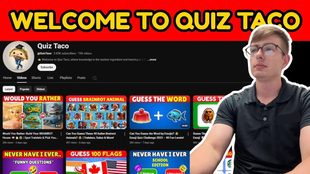 Welcome to Quiz Taco 🌮 (Fun Quiz Channel Intro)