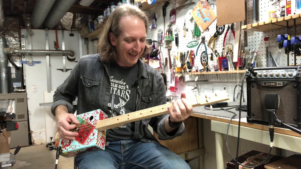 3 String Thursday with Mike Snowden Island Jim Cigar Box Guitar 2-6-2020