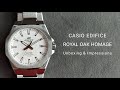 Unboxing video of white dial EFR-S108D-7AV Casio Edifice