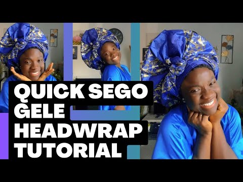 🔥SIMPLE WAY OF TIEING SEGO GELE EASILY | Gele/Headwrap Tutorial