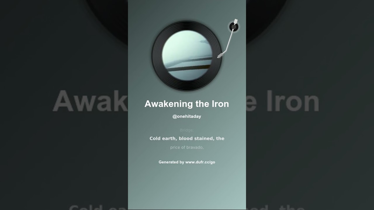 Awakening the Iron - New NFT Industrial Metal Song Release!