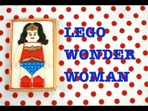 LEGO Wonder Woman Cookies tutorial (How-to)-Mixing-it-up!