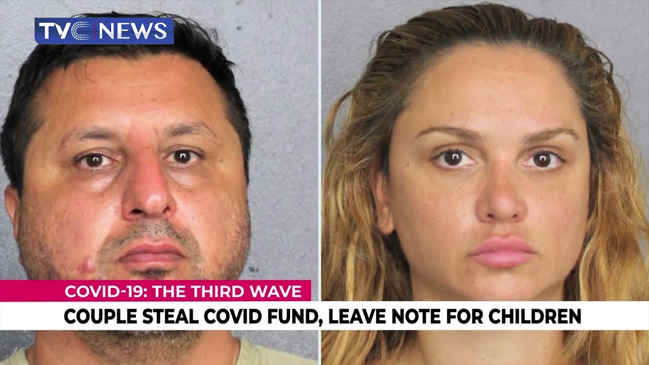 US Couple Steal Covid-19 Relief Fund, Leave Note For Children