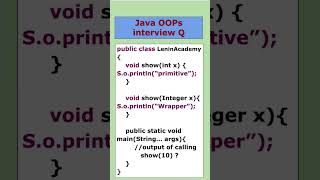 Java OOPs
