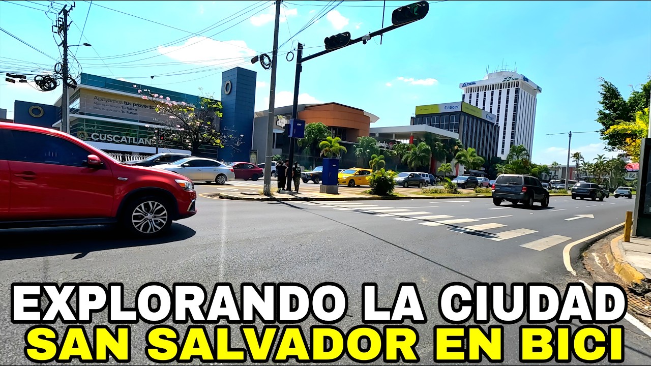 EXPLORANDO LA CIUDAD EN BICICLETA. ruta urbana. #elsalvador