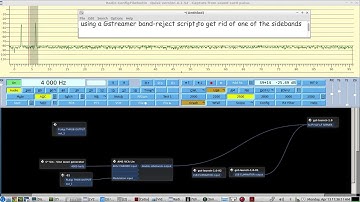 HAM RADIO - eliminate one sideband from your VLF-LF BAND double sideband output - using Gstreamer