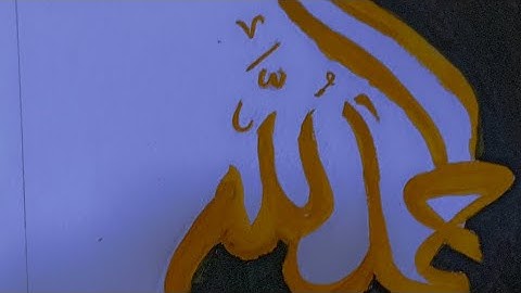 How to write alhamdulillah in Arabic 🤍 super simple tutorial #art #shorts