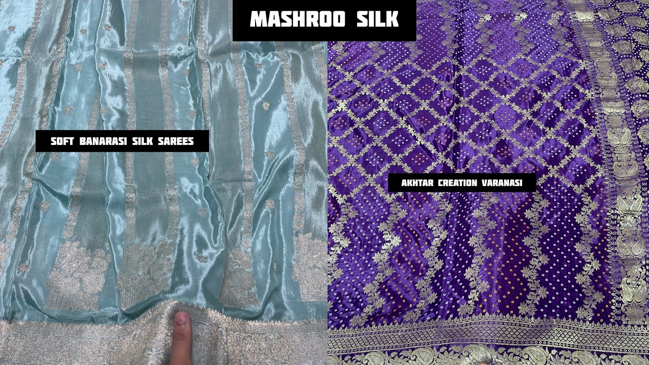 Mashru Silk Crepe Georgette Russian Silk Malai Silk Designer Collection At Akhtar Creation Varanasi 