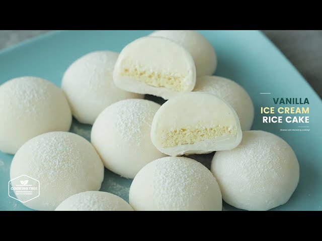 바닐라 아이스크림 찹쌀떡 만들기 : Vanilla Ice Cream Rice Cake Recipe | Cooking tree