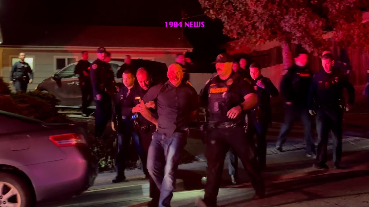 Pursuit Suspect Enters Home with Children Inside - YouTube