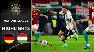 First defeat under Flick | Germany vs. Hungary 0:1 | Highlights | Men Nations League