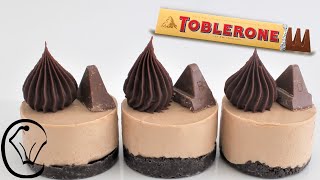 Toblerone Mini Cheesecakes - NO Bake -  Make Ahead - Easy Delicious Chocolate Truffle Kisses