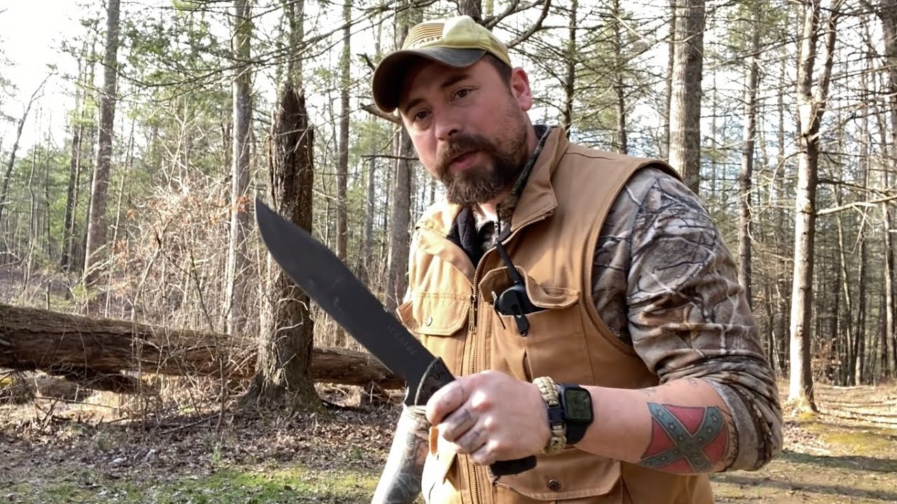Schrade Leroy Bowie Throwing Review! SCHF45 is a blast!