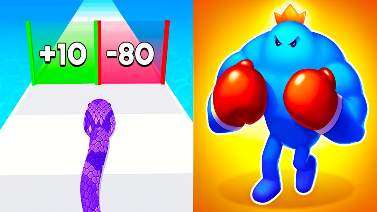 Snake Run VS Punchy Race || Epic GOAT Gameplay 🔥 Max Funny Moments Walkthrough (Android, iOS) EP 67