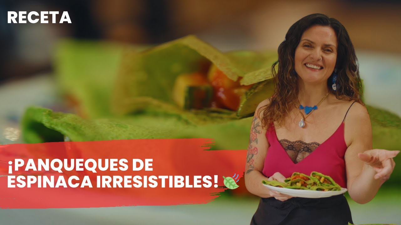 ¡Panqueques de Espinaca Saludables y sin lactosa! | Connie Achurra
