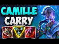 Challenger camille main carries his team  challenger camille top gameplay  patch 1324 s13