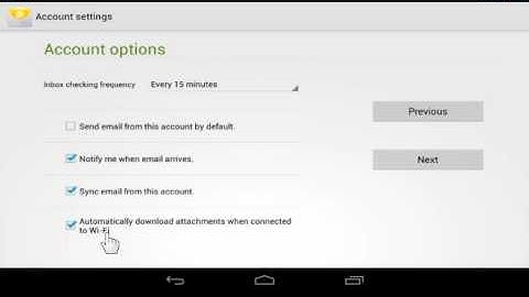 Google Nexus Add a Second Email Account