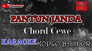 Pantun janda Karaoke | Janda Pirang Chord Cewe | Bajidor kendang Rampak