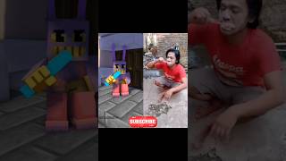 Original vs Animation - Bangun Tidur Ku Terus Tidur #minecraft #comedy