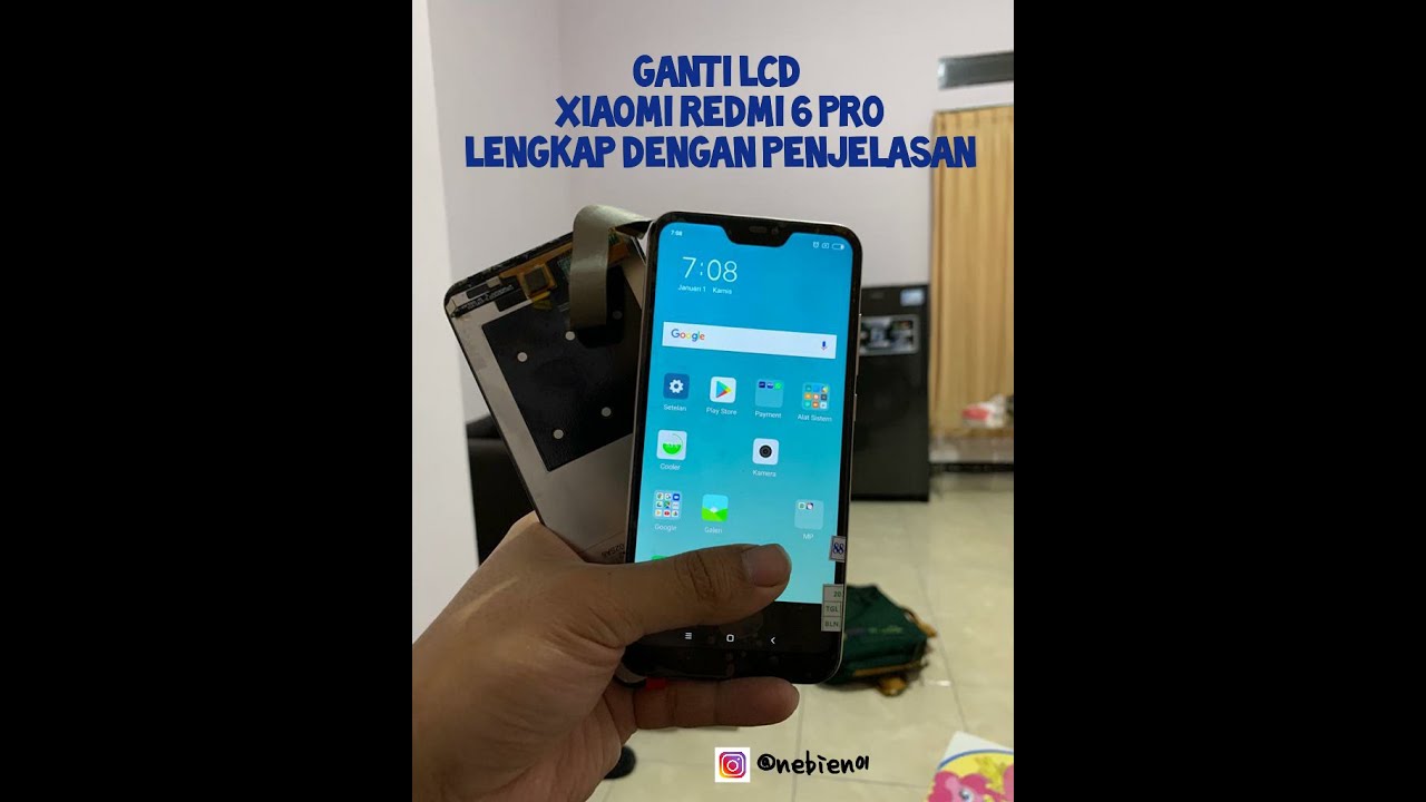 Ganti LCD HP  Android Xiaomi  Redmi  6 pro  YouTube