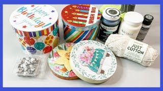 Dollar Tree Christmas Drum Decor Diy Using Gift Boxes Just 1 Easy Craft