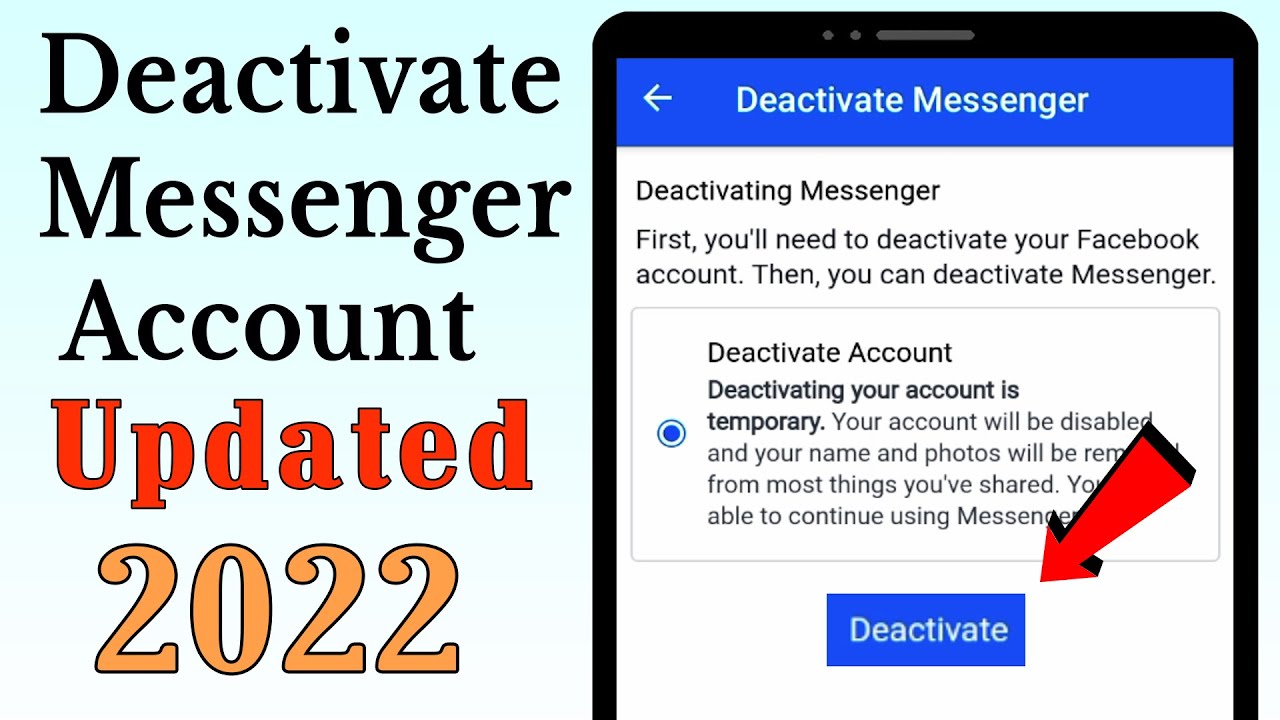 How to Deactivate Messenger Account 30  deactivate messenger