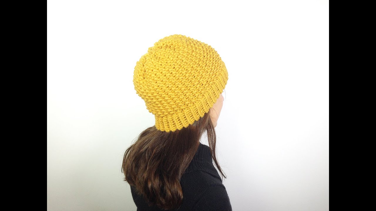 Loom Knitted Hurdle Stitch Hat Tutorial