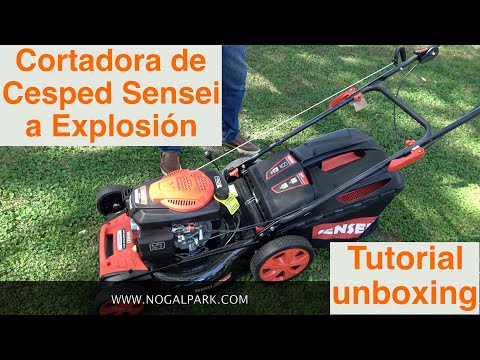 Cortadora de césped Sensei a explosión tutorial unboxing y review con un colega de Echo implementos