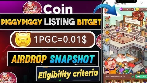 Piggy piggy airdrop listing on Bitget | piggy piggy airdrop withdrawal | piggy piggy airdrop update