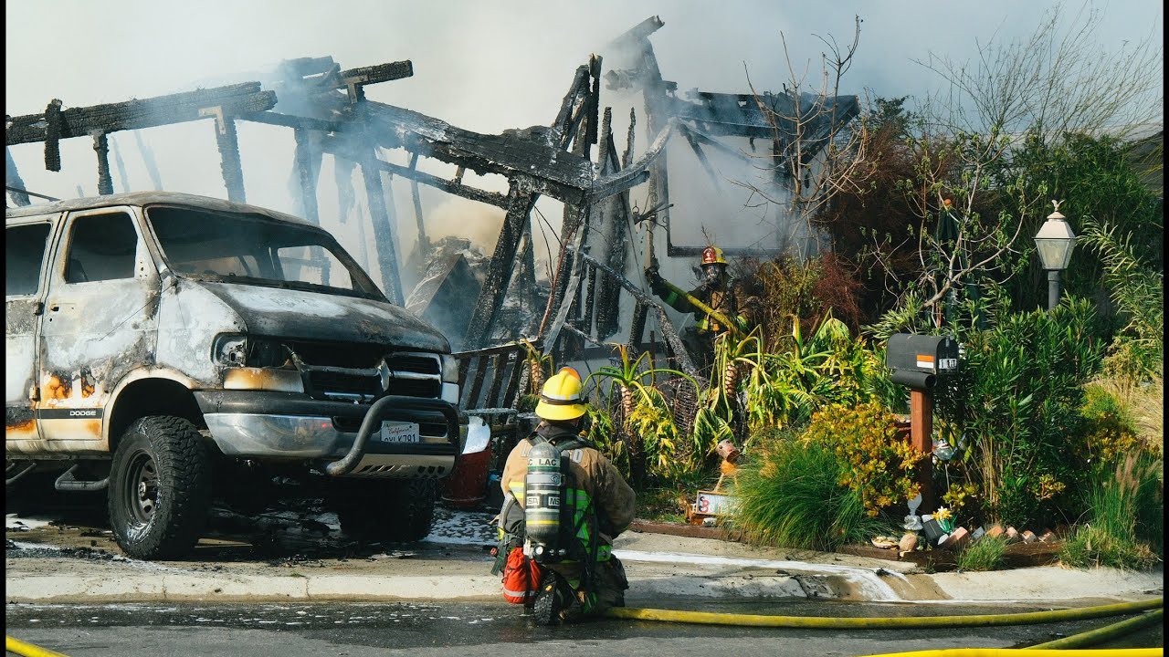 Fatal Mobile Home Park Fire in Calabasas - YouTube