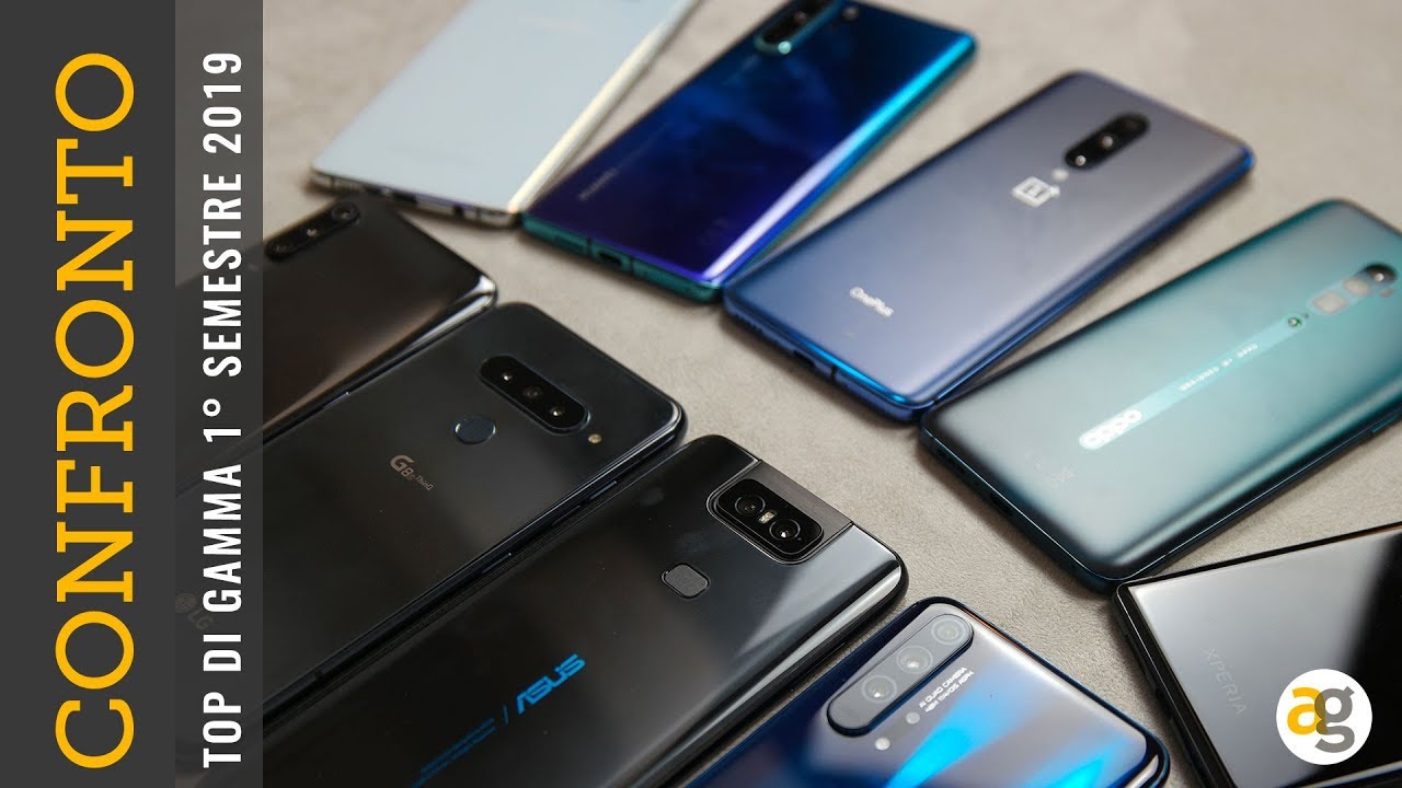 CONFRONTO TOP S10+, P30pro, OnePlus 7 pro, Zenfone 6, Oppo Reno 10x, Xperia 1, Mi9, G8s, 20 pro
