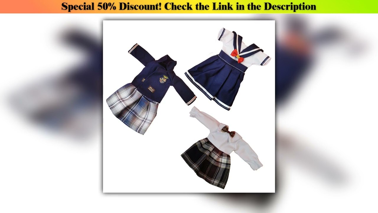 Editor’s Choice Lovely bjd Doll Clothes 1/6 Princess Dress Baby Clothes for Dolls 30cm two-dimensio